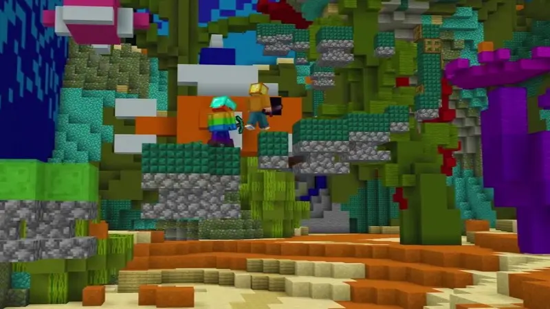 Скриншот Город паркура из блоков удачи №3