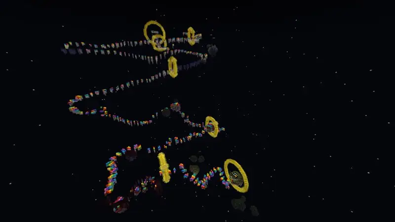 Скриншот Радужная дорога паркура №5