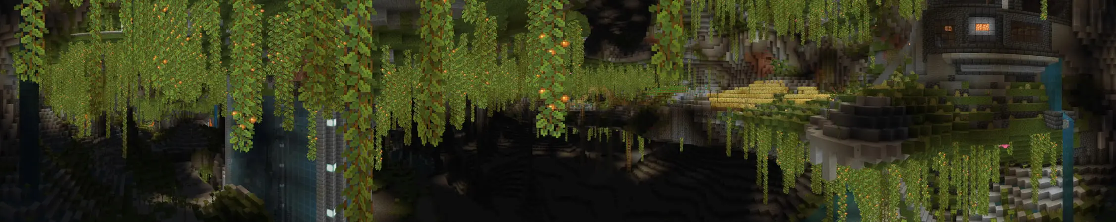 Мегаособняк в пещере panorama