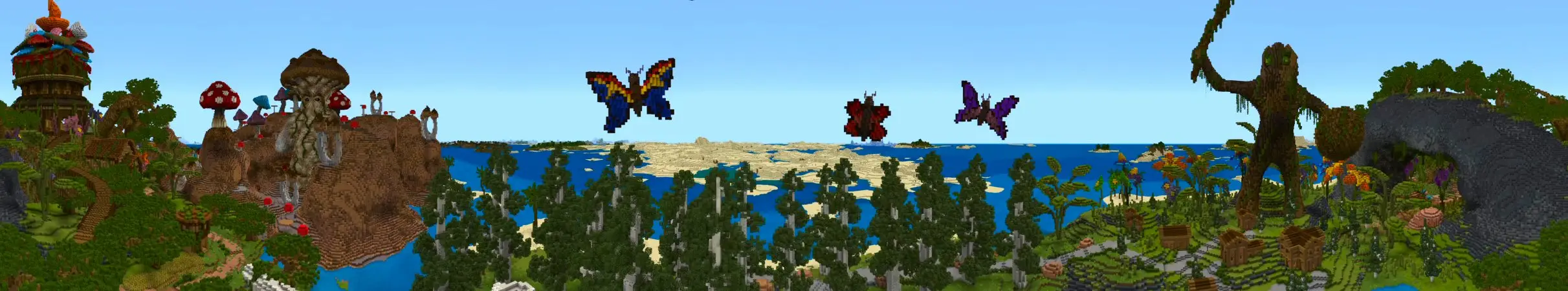 Таинственный волшебный лес panorama