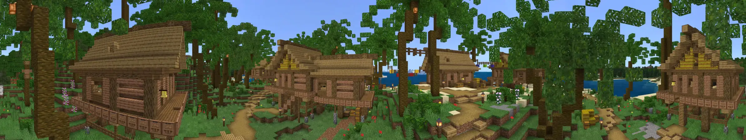 Пляжные домики panorama