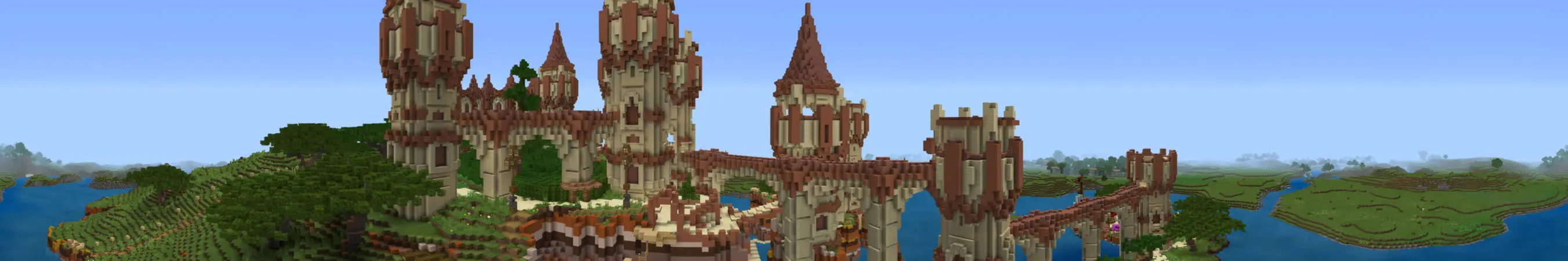 Замок на вершине столовой горы panorama