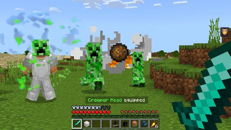 Скриншот Дополнение Mob Heads №4