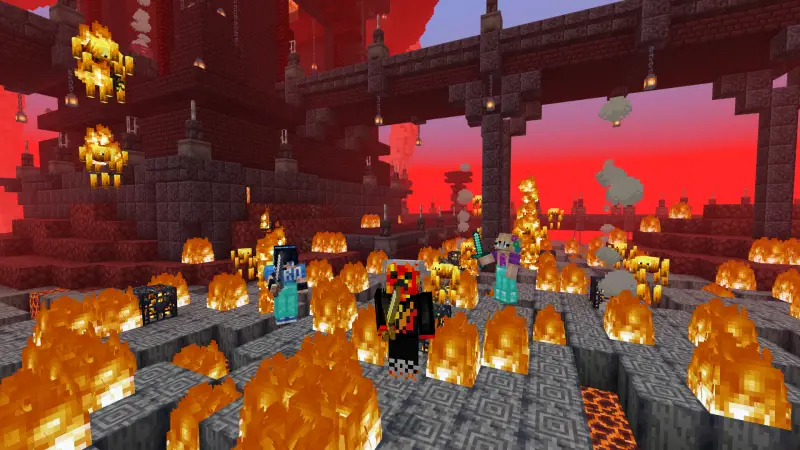 Скриншот Skyblock с миньонами PrestonPlayz №4