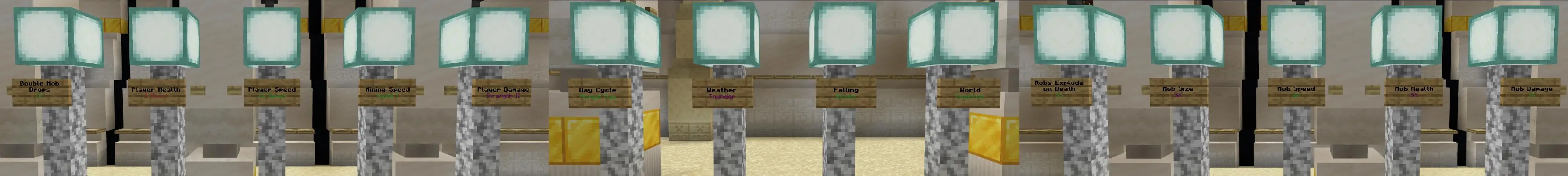 Skyblock с настройками сложности panorama