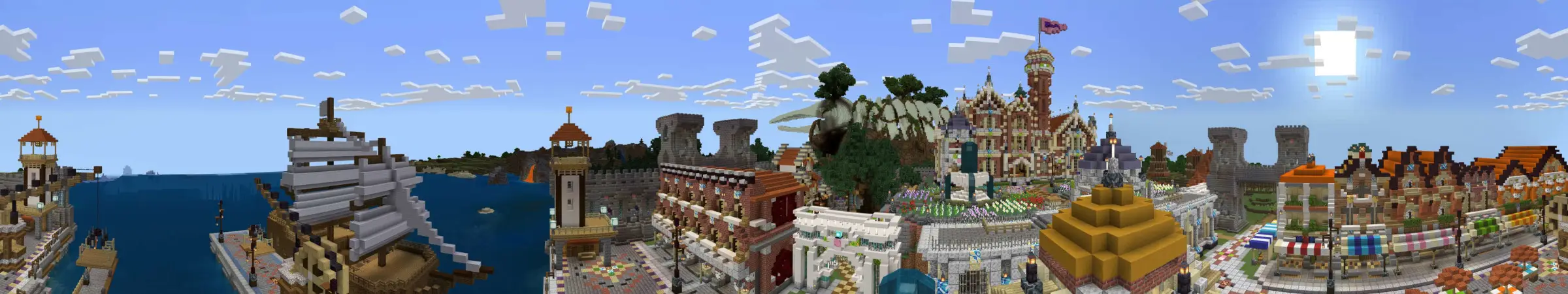 Окаменелость доисторического кита panorama