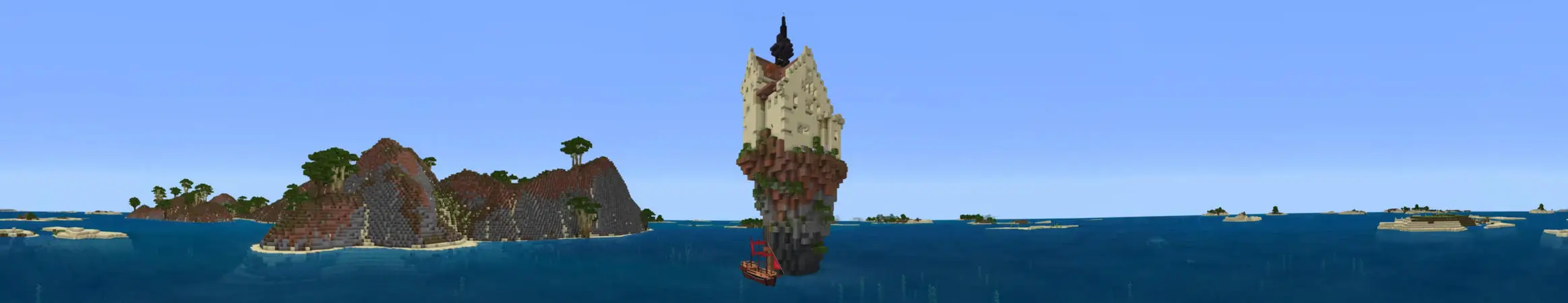 Остров с замком panorama