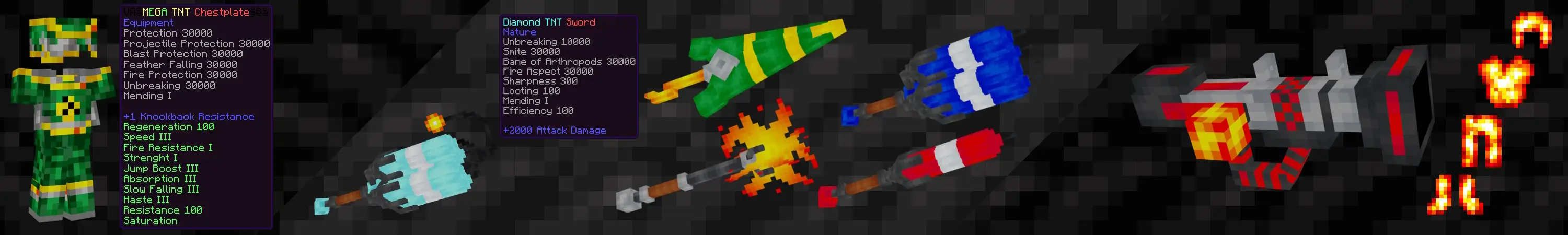 Башня из динамитных блоков удачи panorama