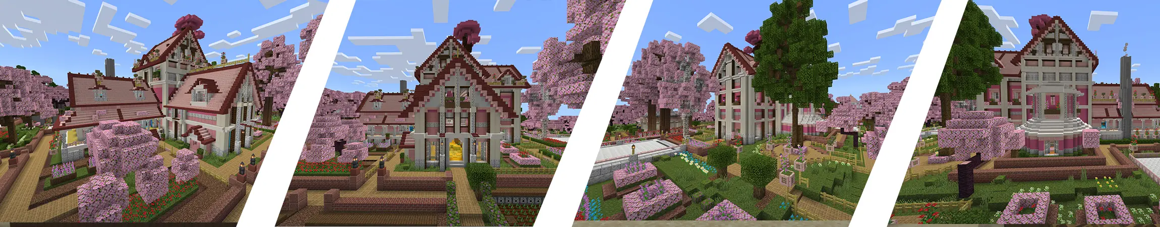 Розовый дом panorama