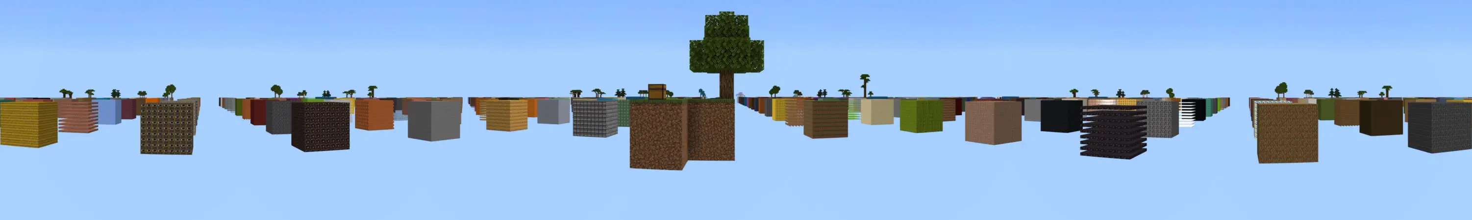 Кубы Skyblock panorama