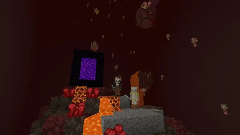 Скриншот Skyblock: дождь из мобов №5