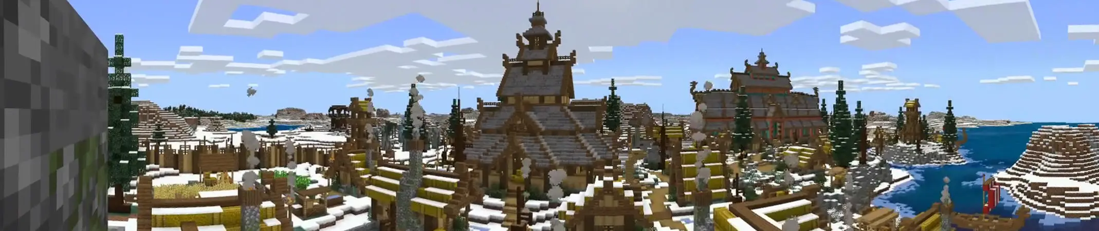 Деревня викингов panorama