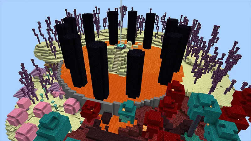 Скриншот Спиральный паркур на острове №2