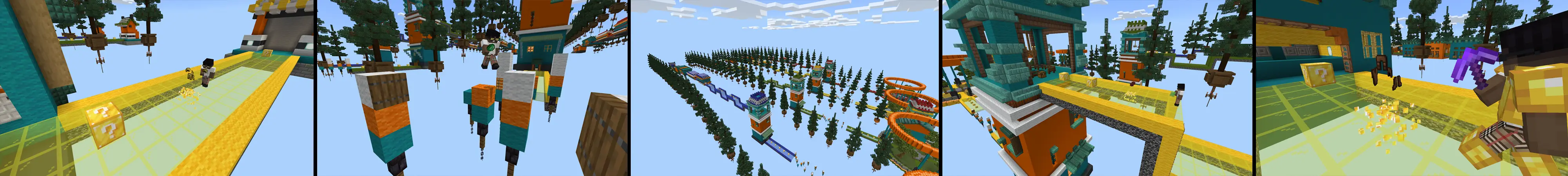 Скоростное прохождение с блоками удачи panorama