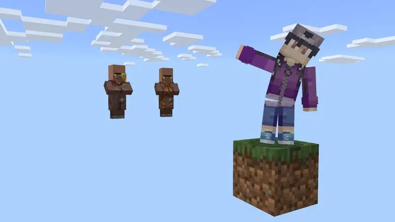 Скриншот Skyblock с одним блоком! №1