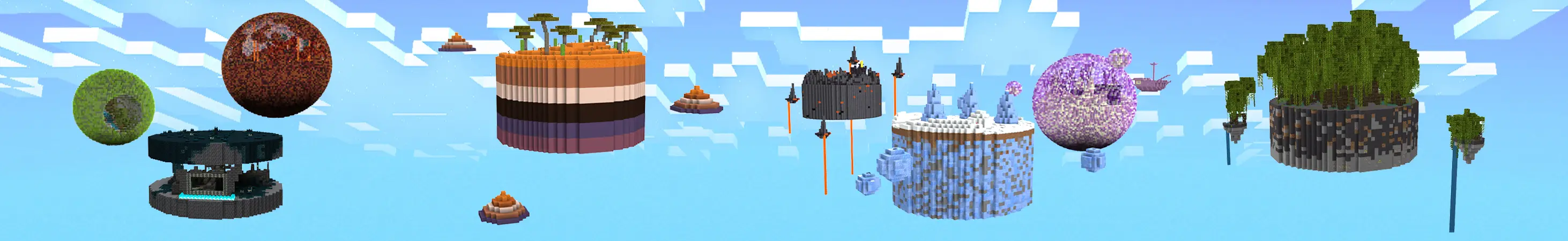 Skyblock: секретные биомы panorama