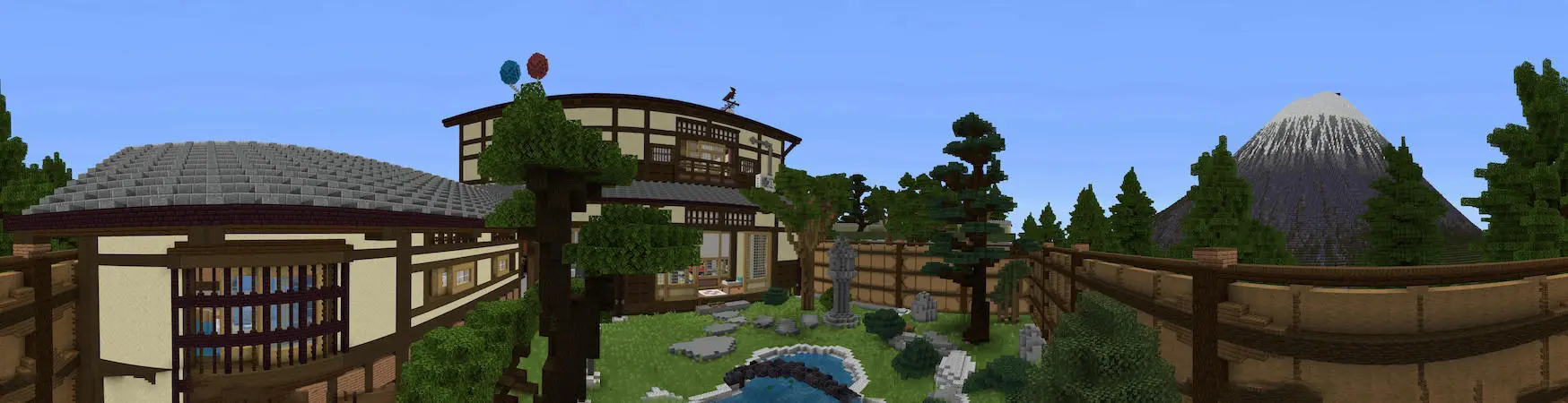 Традиционный японский дом panorama