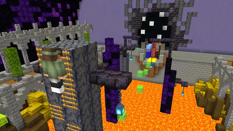 Скриншот Бесконечный паркур над лавой №3