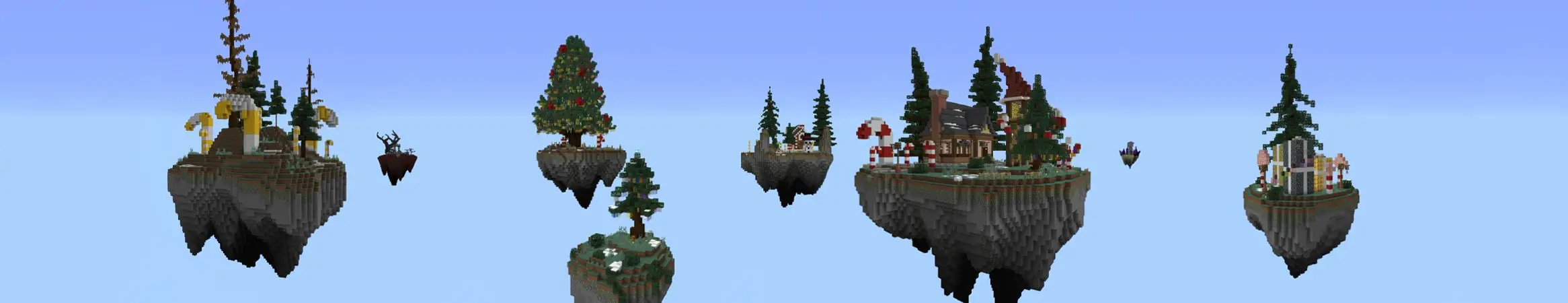 Праздничный Skyblock panorama