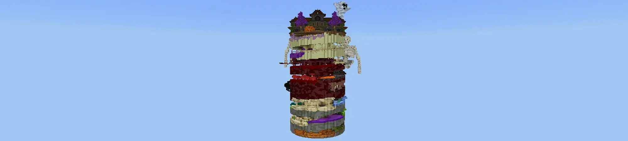 Хэллоуинский паркур panorama