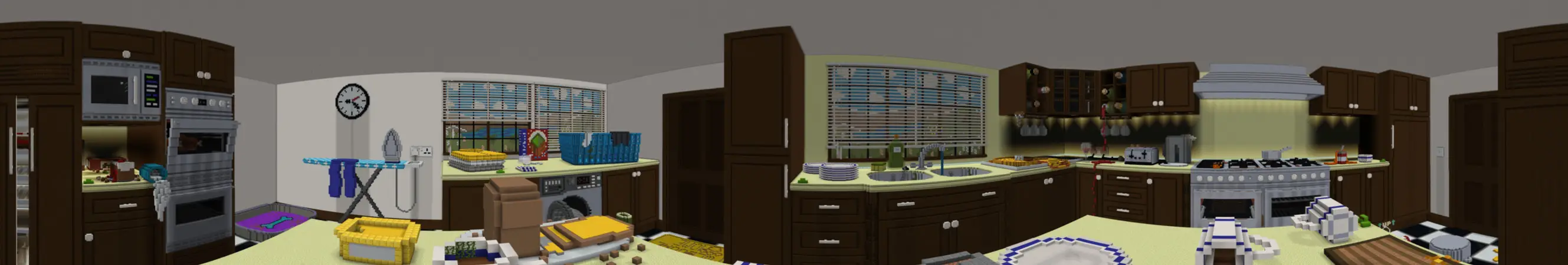 Крыса на кухне panorama