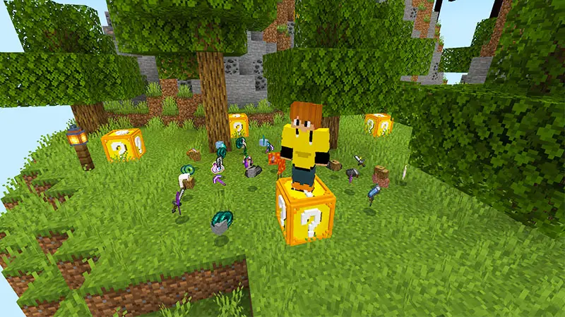 Скриншот 100 дней: Skyblock на удачу №4