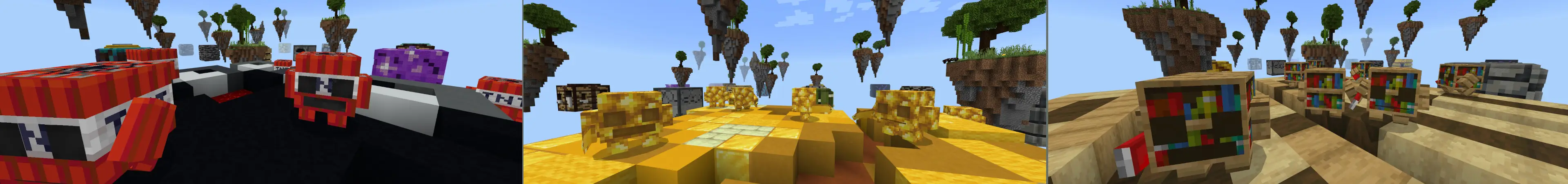 Мегаблок Skyblock panorama