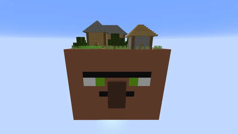 Скриншот Skyblock с черепами мобов №2