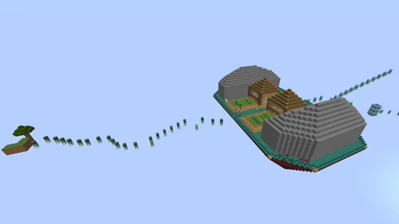 Скриншот Эпический паркур в Skyblock №2