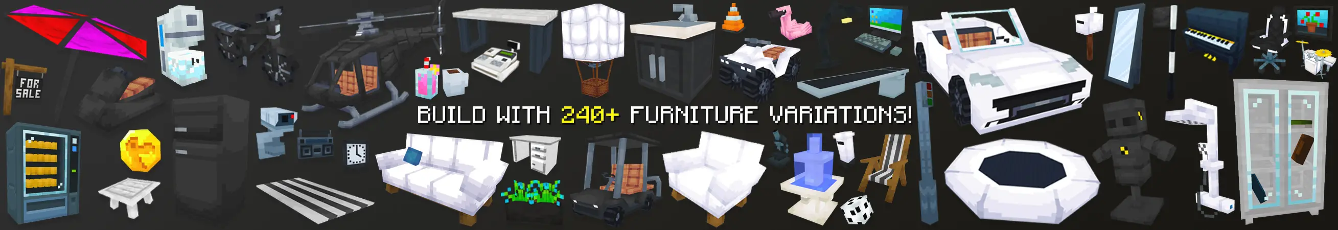 Черно-белая мебель panorama