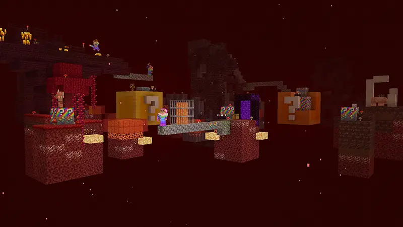 Скриншот Skyblock с блоками удачи: радуга №4