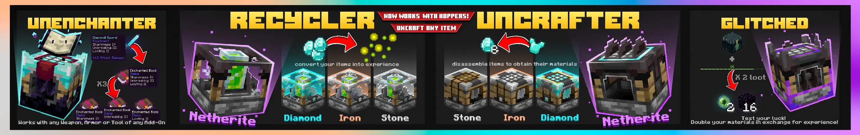 Uncrafter+ 2.1 Add-On panorama