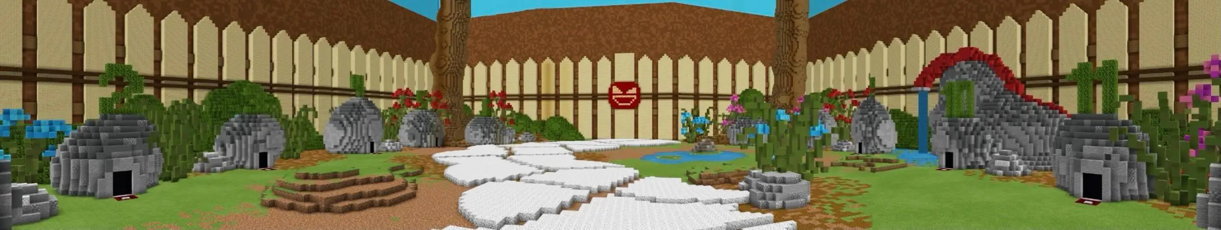 Выбрасыватели на заднем дворе panorama