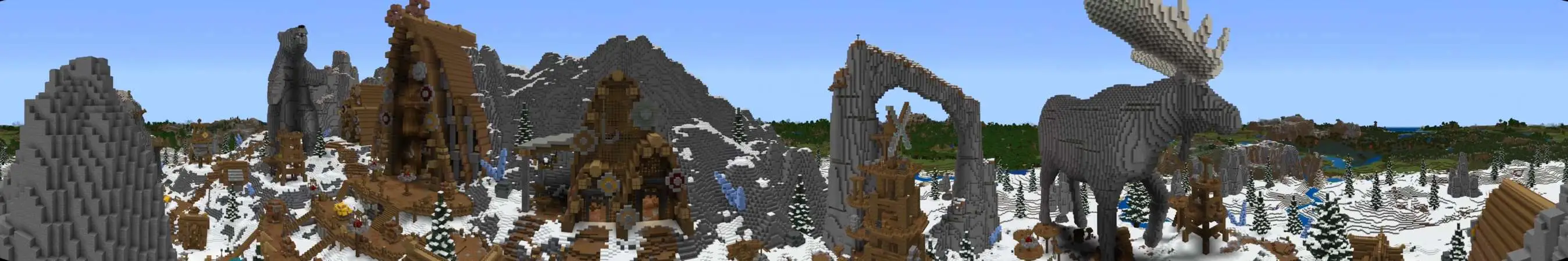 Древнескандинавский пиршественный зал panorama