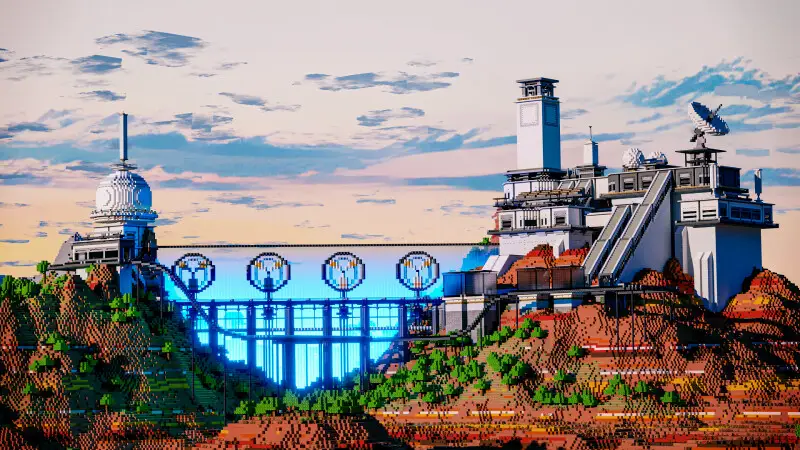 Научно-фантастическая база в столовой горе