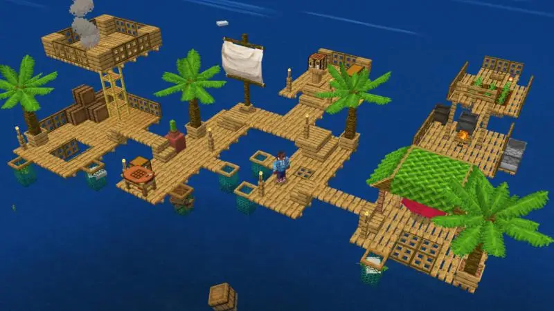 Скриншот Реалистичное выживание на плоту №1