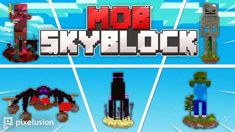 Skyblock с мобами