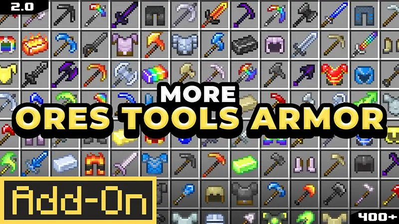 Дополнение More Ores Tools Armor