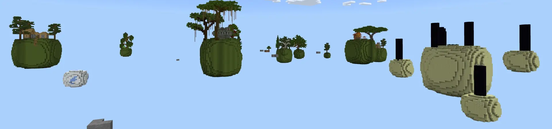 Кубы Skyblock panorama