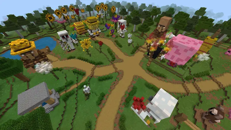 Скриншот Создание домов в виде мобов №5