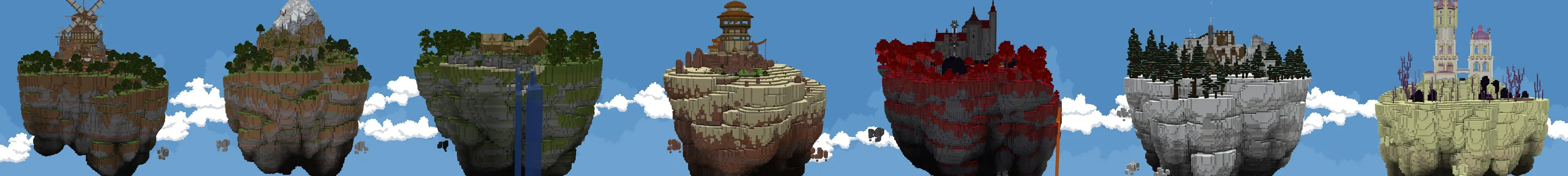 Порталы Skyblock panorama