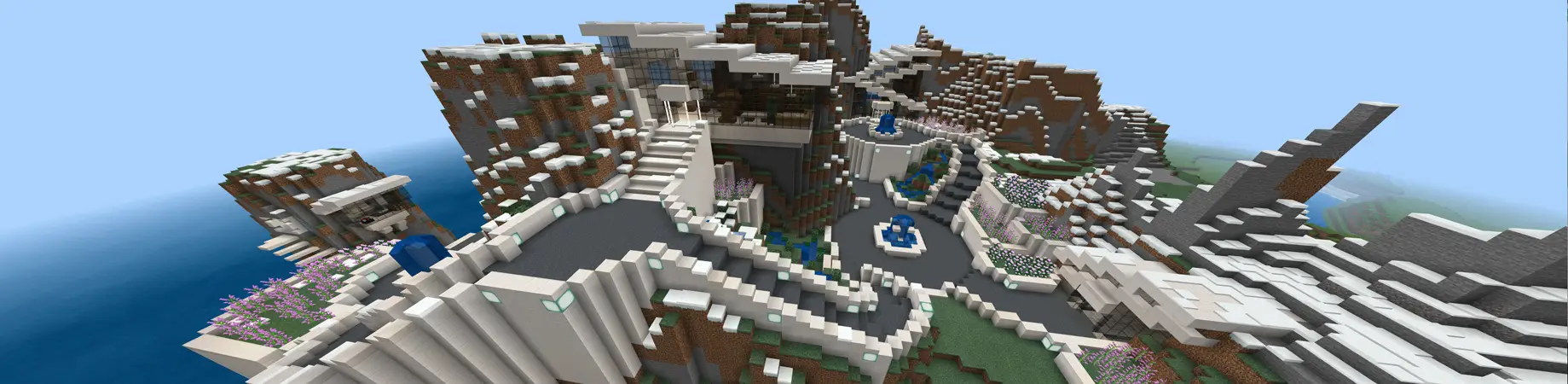 Особняки на краю утеса panorama