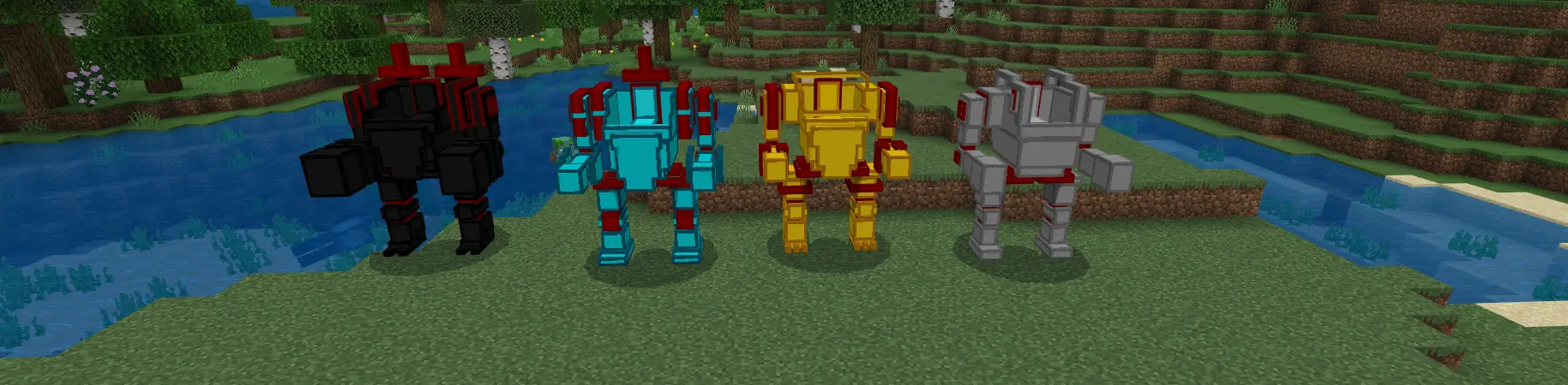 Дополнение Blocky Mechs panorama