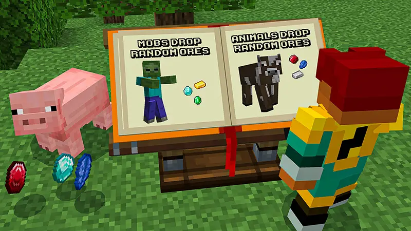 Скриншот Из мобов выпадает руда №1