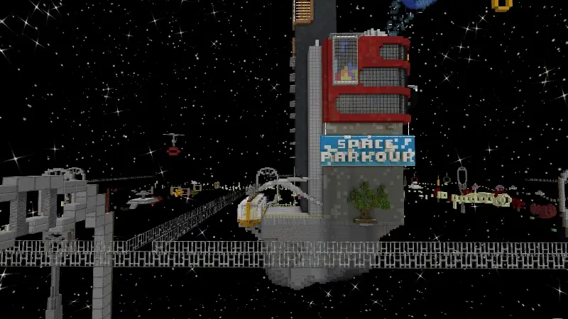 Скриншот Космический паркур №1