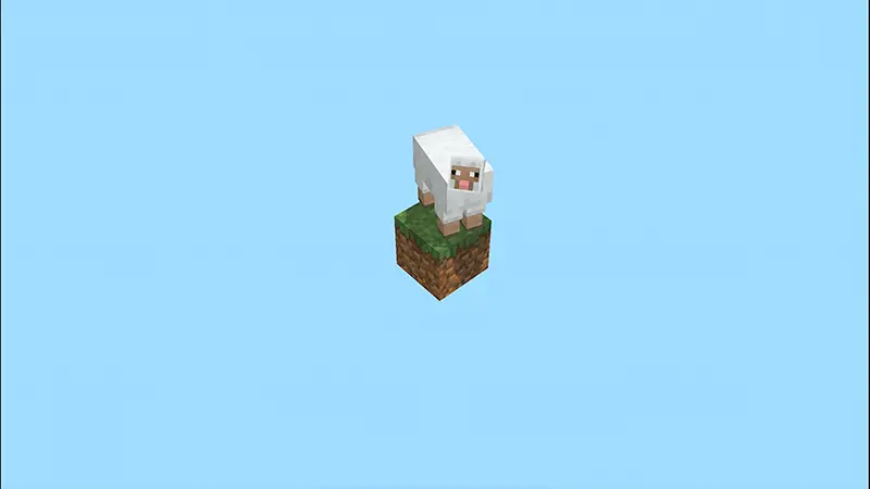 Скриншот ОДИН БЛОК в образе моба! №1