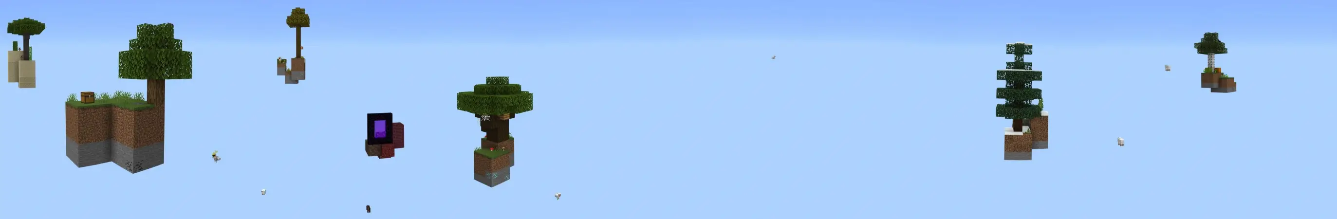 Skyblock: дождь из мобов panorama