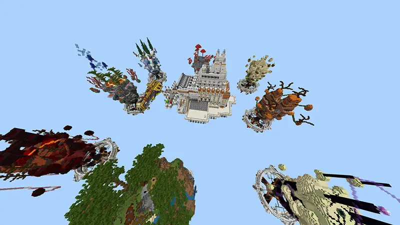 Скриншот Skyblock: лук телепортации №2