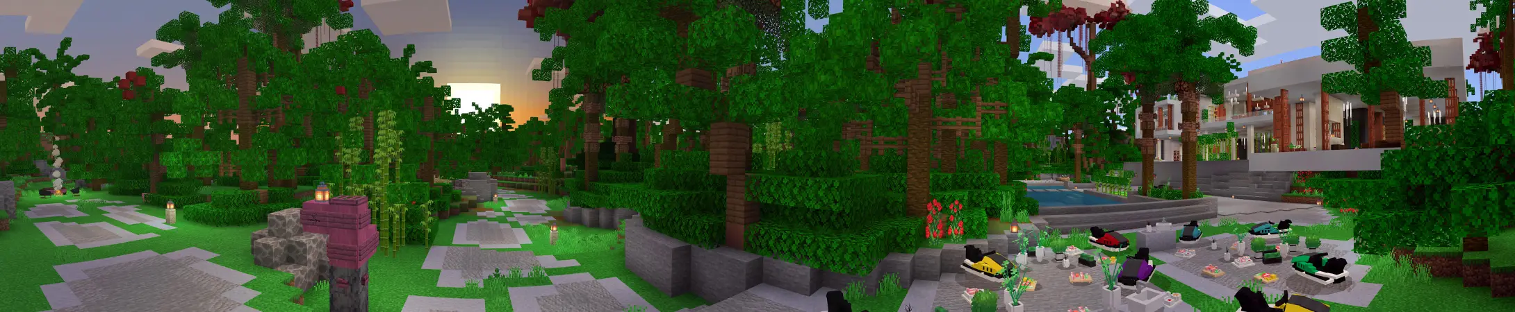 Курорт в джунглях panorama