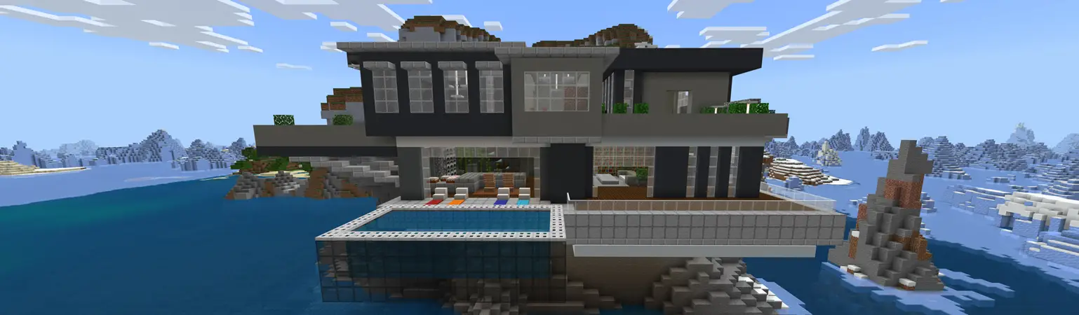 Особняк миллионера на утесе panorama